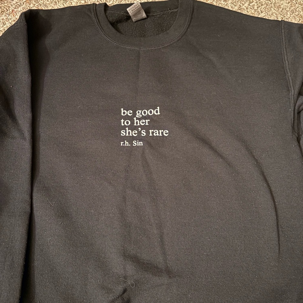 Black Poem Sweatshirt
